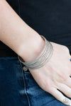 Paparazzi “Stack Shack” Silver Stacked Cuff Bracelet