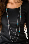 Paparazzi “So Shore of Yourself” Blue Shell Like Necklace