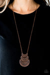 Vintage Paparazzi “Too Much Too Moon” Copper Necklace