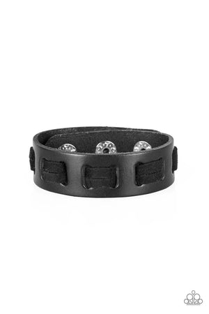 Paparazzi “Bring Out The West in You” Black Men’s Leather Bracelet