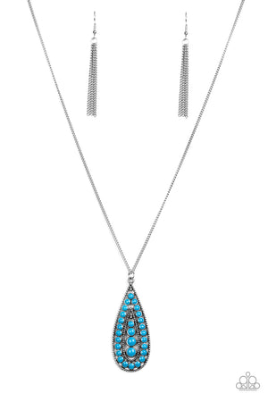 Paparazzi “Tiki Tease” Blue Necklace