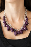 Paparazzi “ Gorgeously Globetrotter” Plum Purple Fringe Necklace