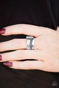 Paparazzi Ring “Texture Trip” Silver Stretch Ring