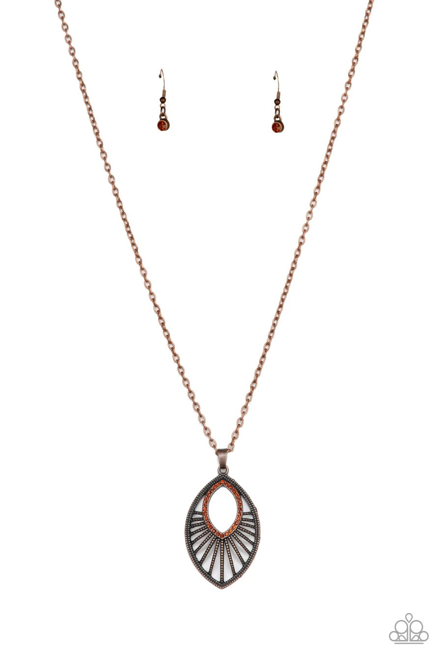 Paparazzi “Court Couture” Copper Marquise Necklace