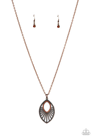 Paparazzi “Court Couture” Copper Marquise Necklace