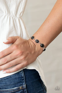 Paparazzi “Nice Stonework” Black Stone Clasp Bracelet