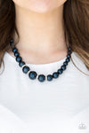 Vintage Paparazzi “Party Pearls” Blue Pearl Necklace