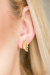 Paparazzi “Flying Feathers” Gold Feather Post Earrings