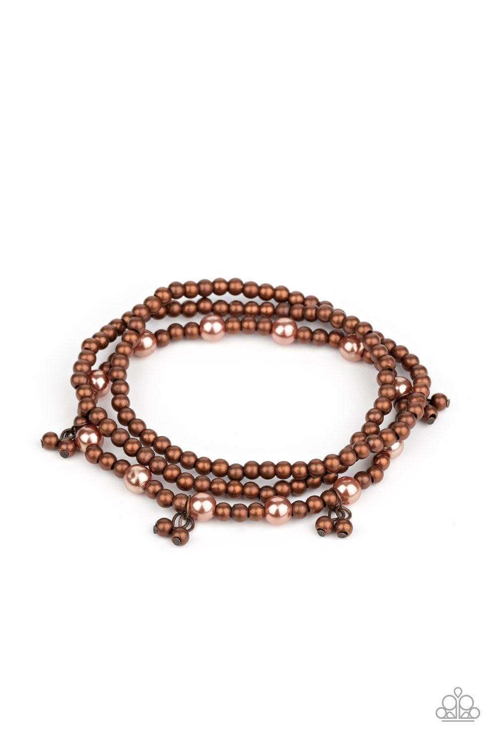 Paparazzi “Grandiose Slam” Copper Bead Stretch Bracelet