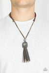 Paparazzi “Old Town Road” Brown Leather Necklace