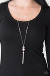 Paparazzi Necklace “The Only Show in Town” Pink Pearl Y Shaped Necklace - Brighten Up and Bling It