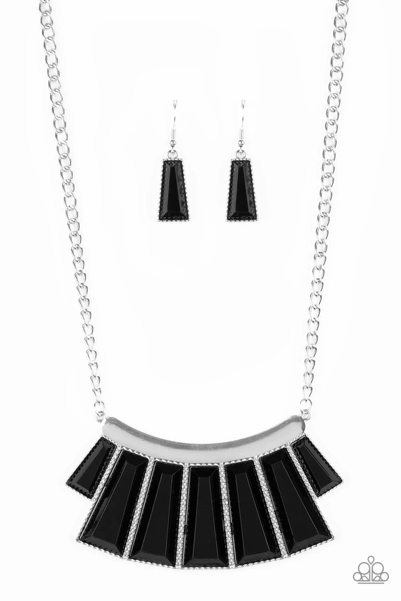 Paparazzi “Glamour Goddess” Black Necklace - August, 2019 Life of the Party Exclusive