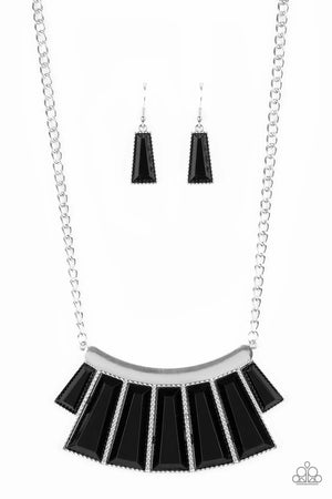 Paparazzi “Glamour Goddess” Black Necklace - August, 2019 Life of the Party Exclusive