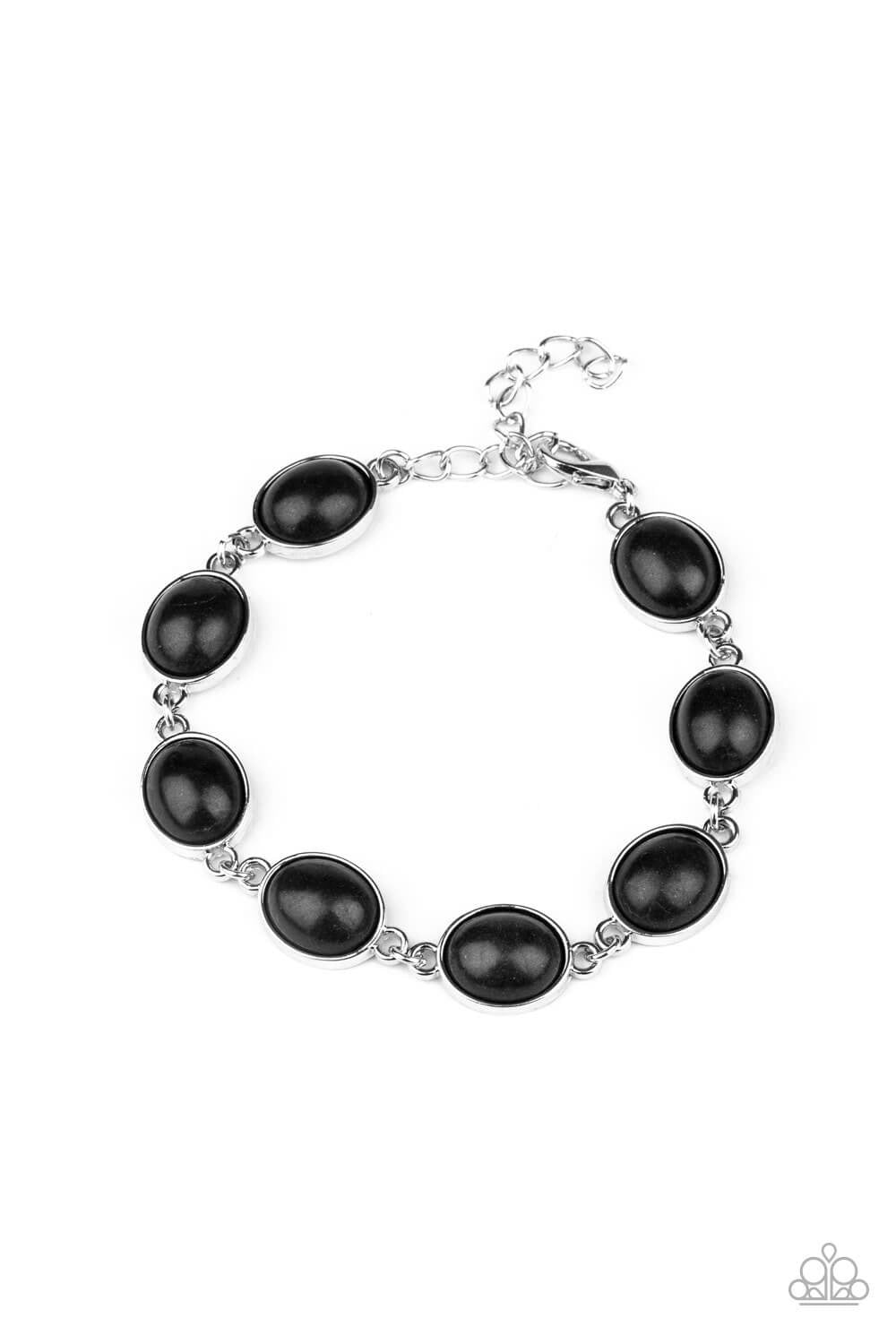 Paparazzi “Nice Stonework” Black Stone Clasp Bracelet