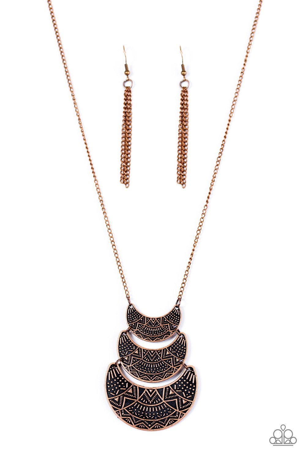 Vintage Paparazzi “Too Much Too Moon” Copper Necklace