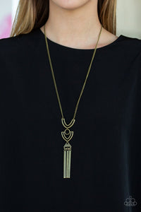 Paparazzi “Confidently Cleopatra” Brass Geometric Necklace